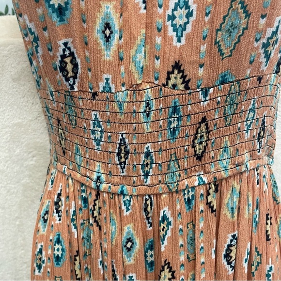 ROCK & ROLL DENIM WOMEN'S SOUTHWESTERN TIERED SLEEVELESS MAXI DRESS medium - Picture 9 of 12